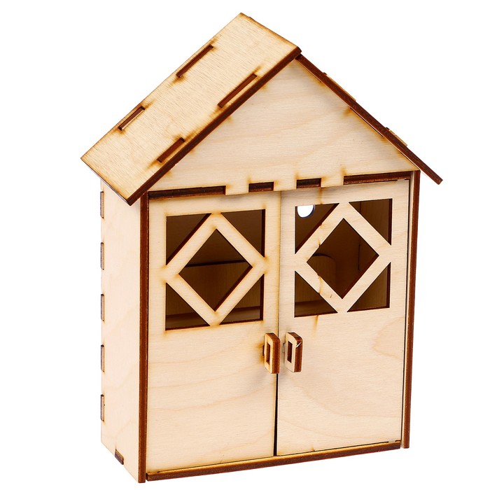 Набор заготовок для творчества «Конструктор ключница», размер 5х14х17 см, бук