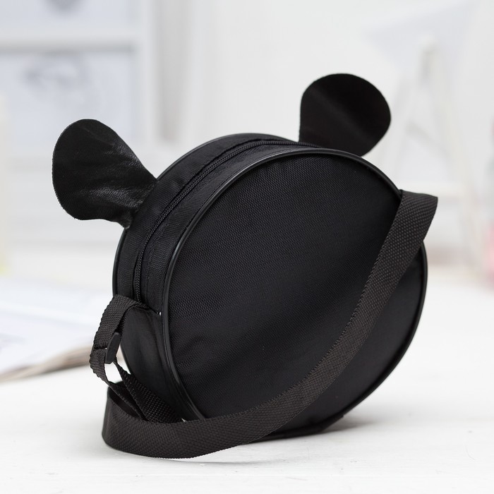 Сумочка детская круглая "Пчёлка", с рожками, 15,5 см