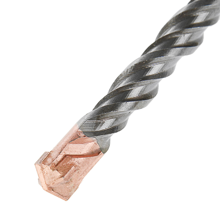 Бур по бетону TUNDRA premium, крестовой наконечник, двойная спираль, SDS-Plus, 10 х 260 мм