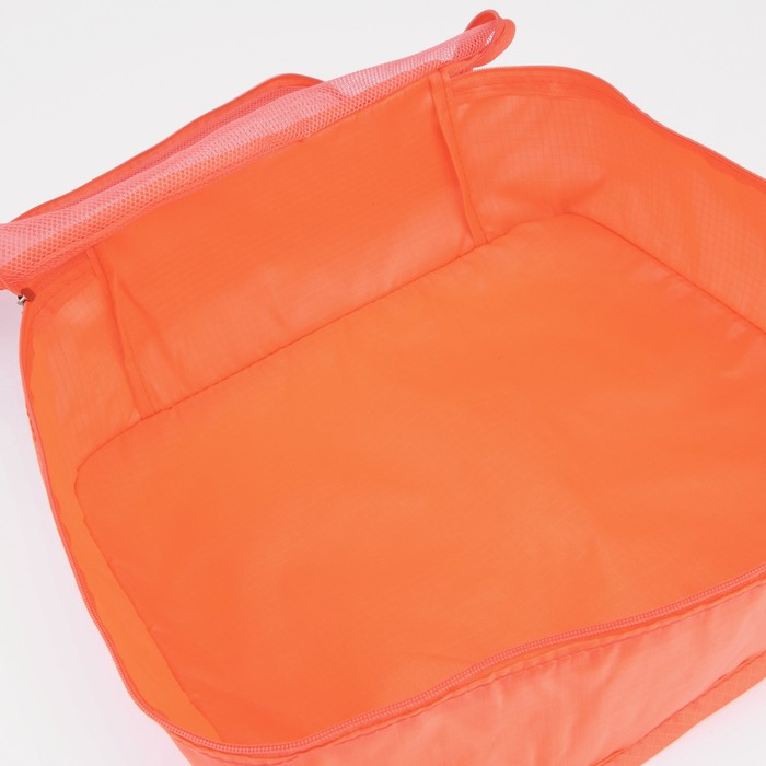 Набор для путешествий, 6 предметов на молниях, цвет красный