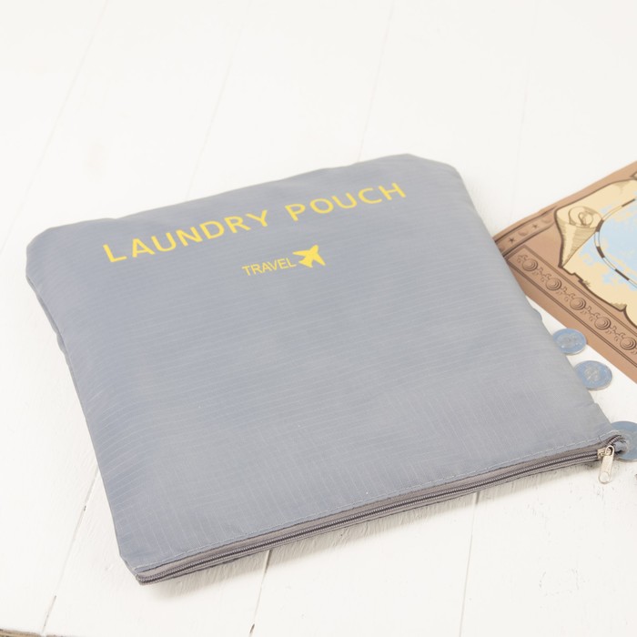 Набор для путешествий, 6 предметов на молниях, цвет серый