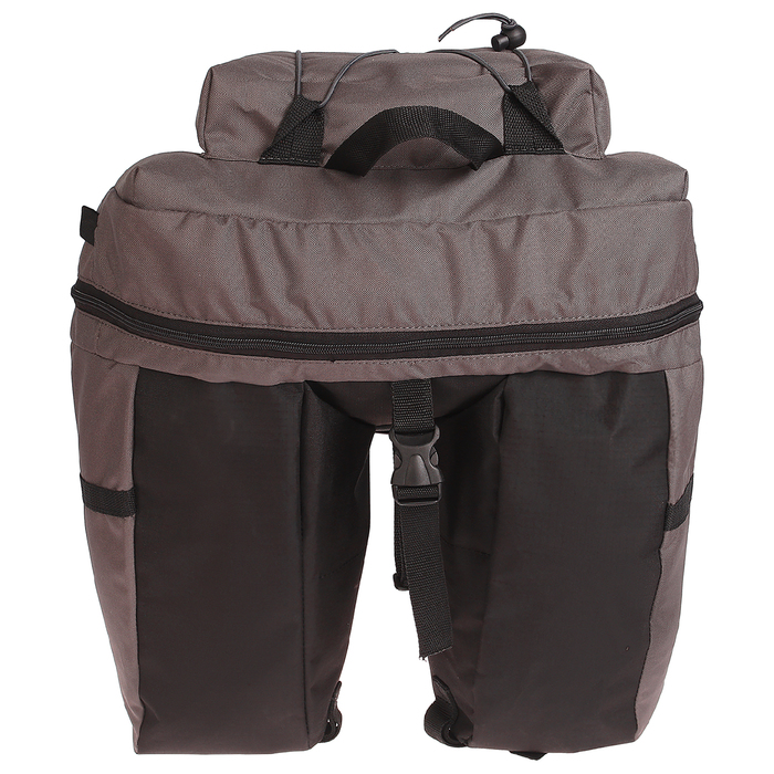 Велосумка на багажник Course 50 л, цвет серый