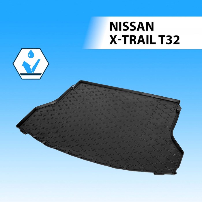 фото Коврик багажника rival для nissan x-trail t32 5-дв. 2014-2018 2018-н.в., полиуретан, 14109003