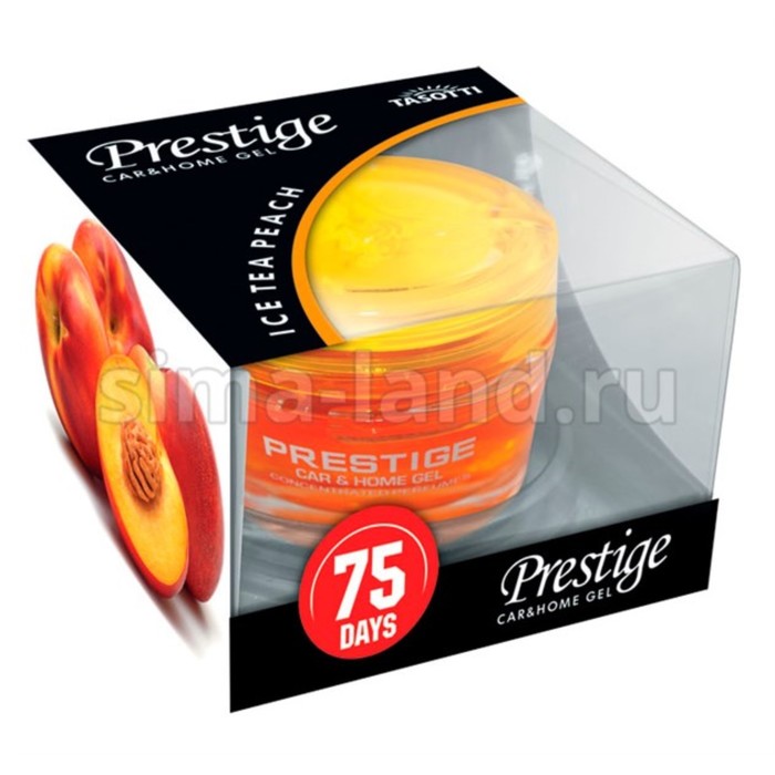 Ароматизатор TASOTTI, гелевый "GEL PRESTIGE", Ice Tea Peach, 50 мл