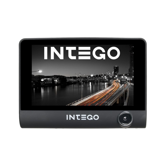 Видеорегистратор INTEGO VX-315 DUAL, три камеры, 3.9", обзор 140º, 1280х720