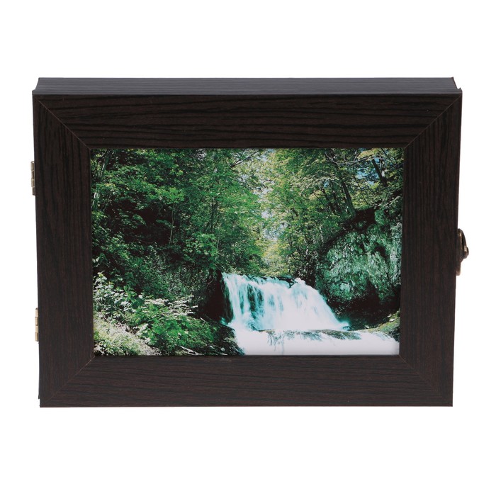 Ключница "Горный водопад" венге 18х23х5 см