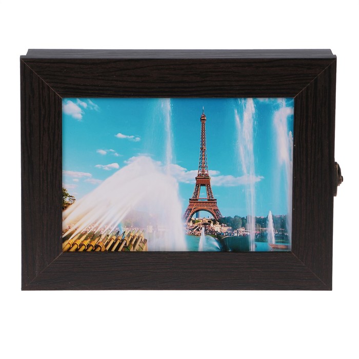 Ключница  "Фонтаны в Париже" венге 18х23х5 см