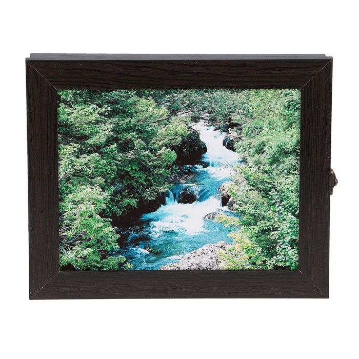 Ключница "Горный ручей" венге 25х30х5 см