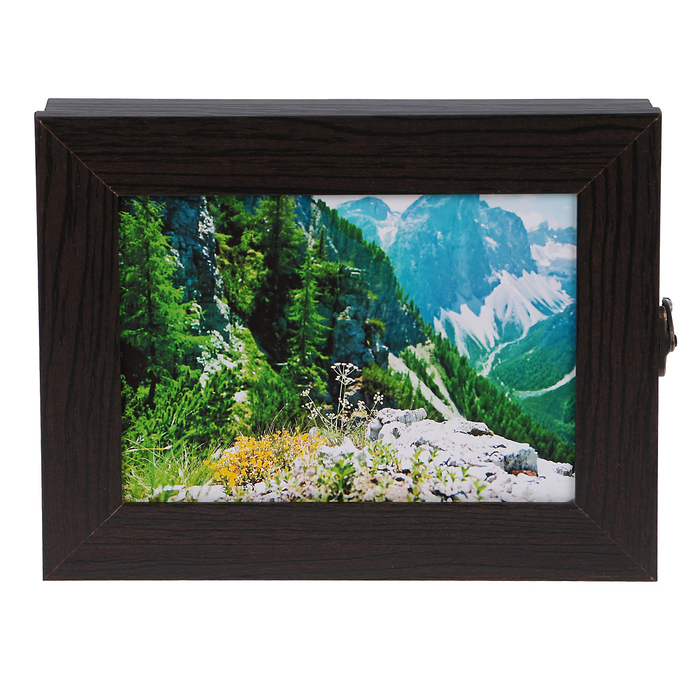 Ключница "Горы" венге 18х23х5 см