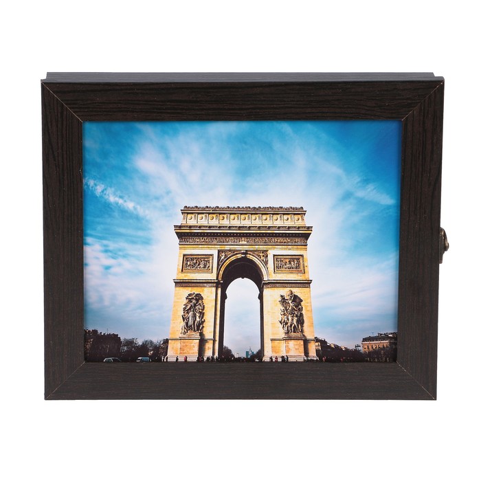 Ключница "Триумфальная арка" венге 25х30х5 см