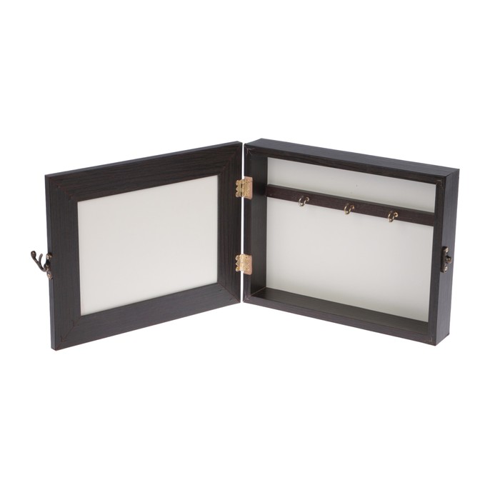 Ключница "Полосатый котенок" венге 18х23х5 см