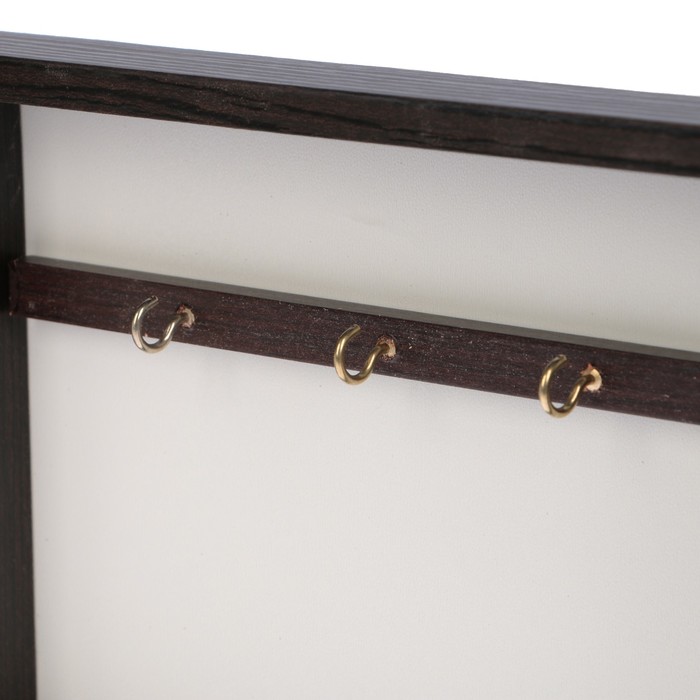 Ключница "Полосатый котенок" венге 18х23х5 см