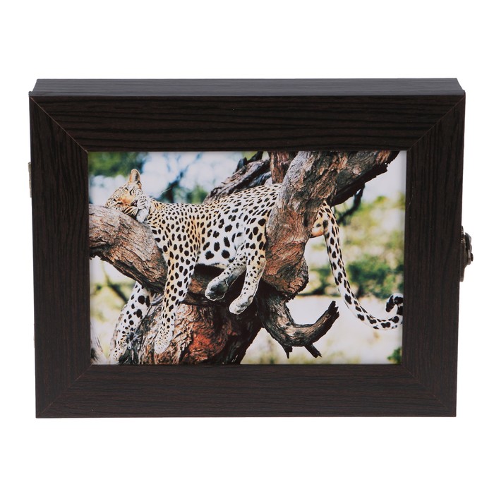 Ключница  "Спящий гепард" венге 18х23х5 см