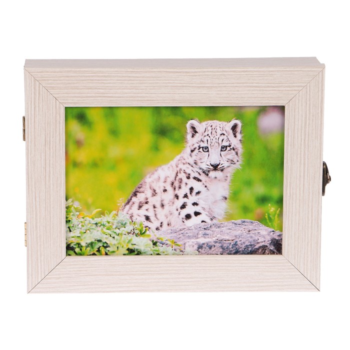 Ключница  "Ягуар" молочный дуб 18х23х5 см