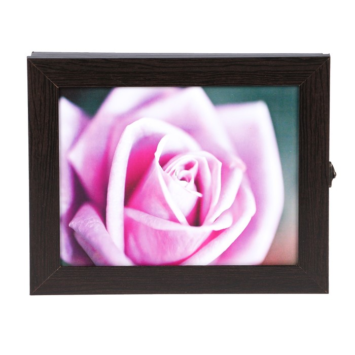 Ключница "Прекрасная роза" венге 25х30х5 см