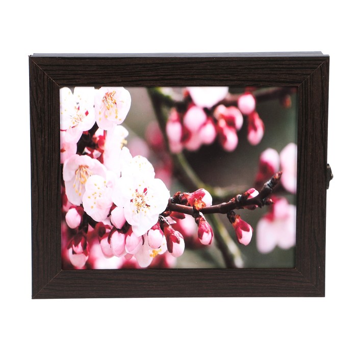 Ключница "Летний цвет" венге 25х30х5 см