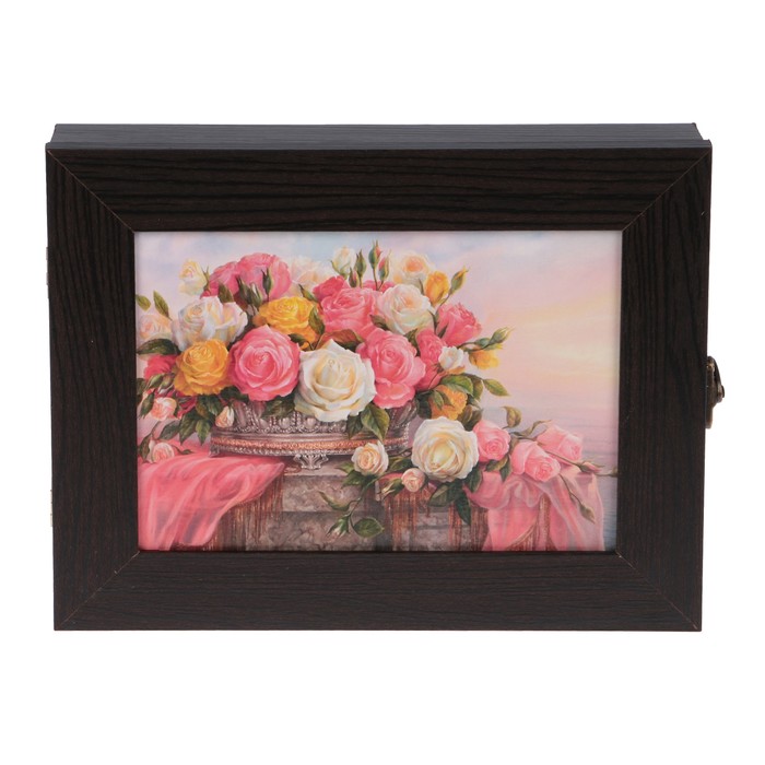 Ключница"Розы" венге 18х23х5 см