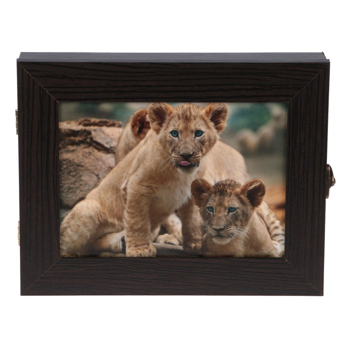 Ключница Львята" венге 18х23х5 см