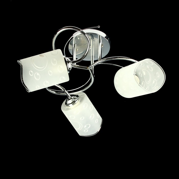 Люстра "Авентин" 3 лампы Е27 40Вт хром 48х48х25 см.