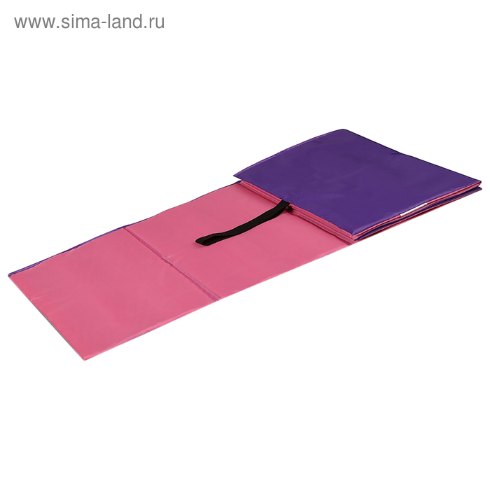 фото Коврик гимнастический детский 150 × 50 см, цвет розовый/фиолетовый