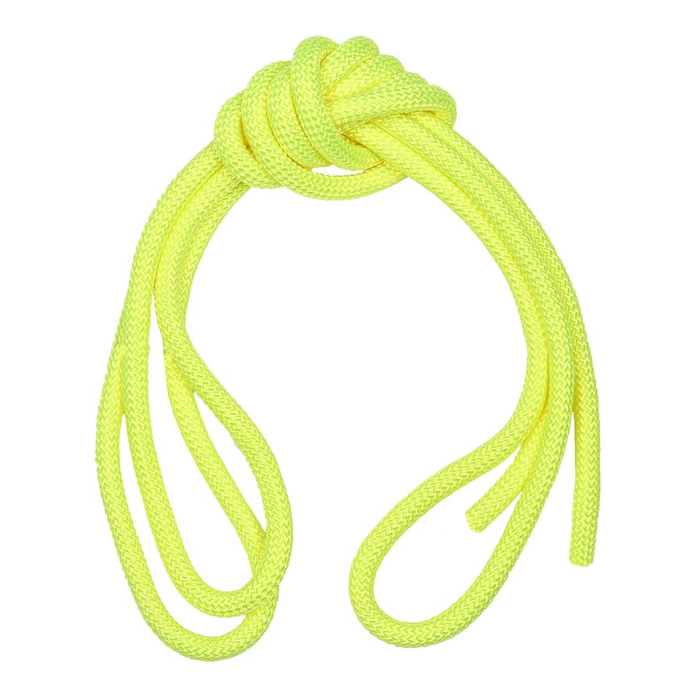 Скакалка гимнастическая 3м утяжеленная, цвет лимонный