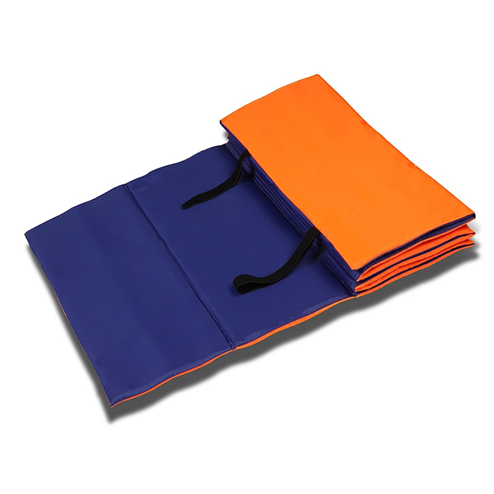 Коврик гимнастический взрослый 180х60 см, цвет оранжево-синий