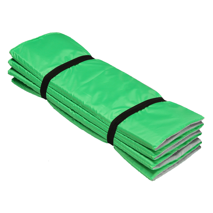 Коврик гимнастический взрослый 180х60 см, цвет салатово-серый