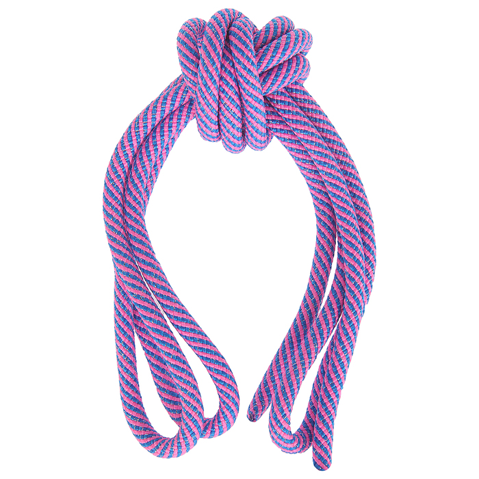 Скакалка гимнастическая 3м утяжеленная с люрексомом, цвет МИКС