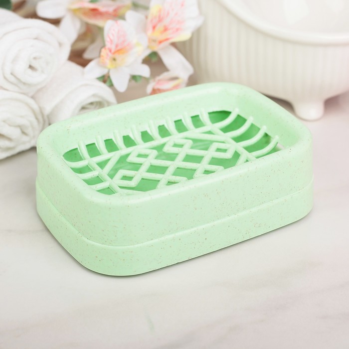 Мыльница 13х9,2х4 см, цвет МИКС