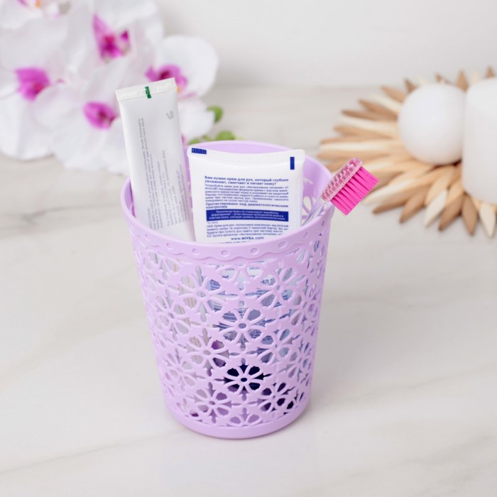 Корзина для хранения 11х11х13,5 см, цвет МИКС