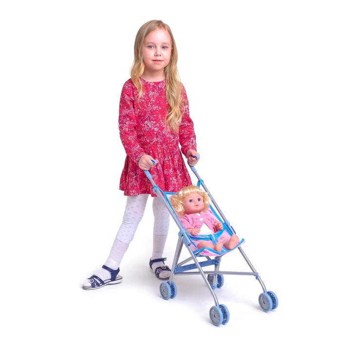 Коляска-трость для кукол, металлический каркас