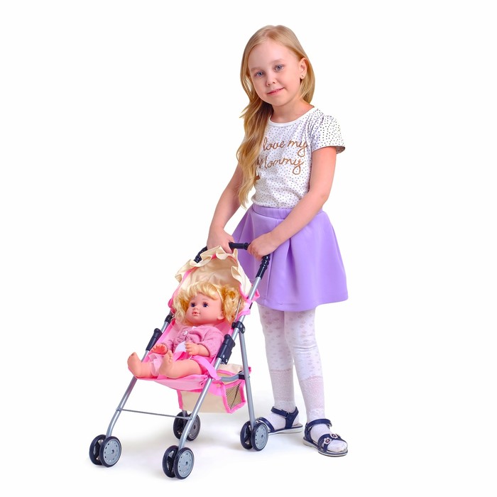 Коляска для кукол летняя, металлический каркас