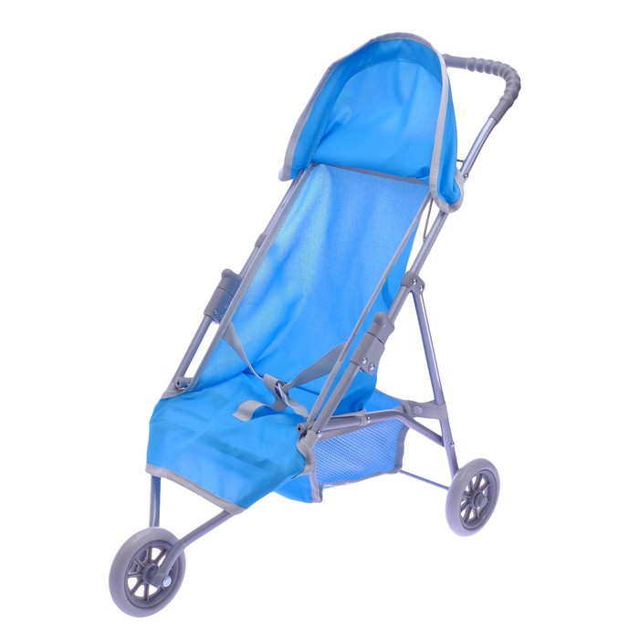 Коляска для кукол трёхколёсная, металлический каркас