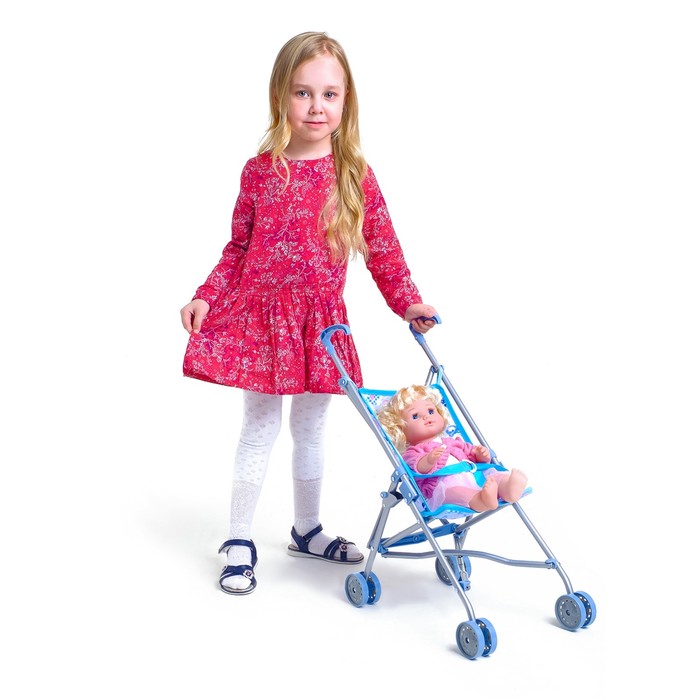 Коляска-трость для кукол, металлический каркас