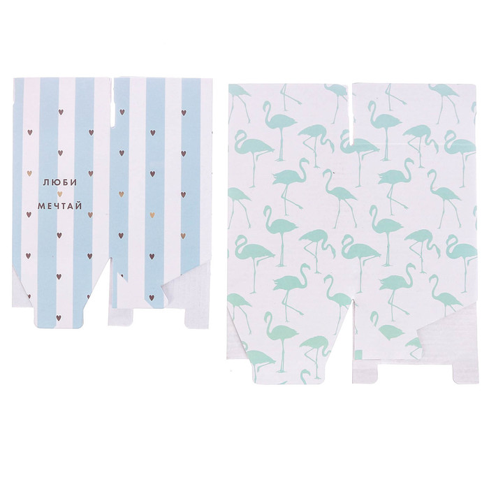 Складные органайзеры «Люби и мечтай», 2 шт 8 х 8 х 10 см, 10 х 10 х 12 см