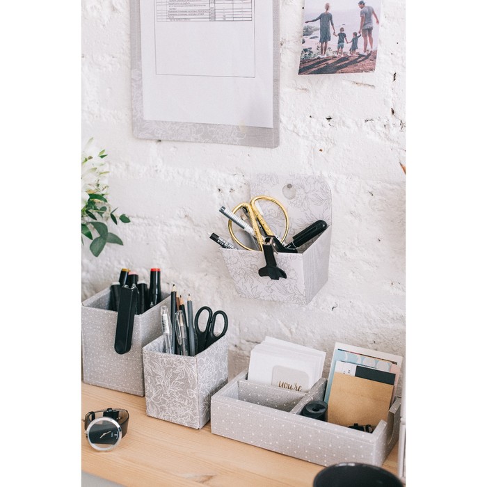 Складные органайзеры «Счастье есть», 2 шт 8 х 8 х 10 см, 10 х 10 х 12 см