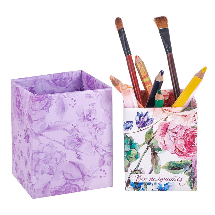 Складные органайзеры для хранения «Всё получится» , 2 шт 8 х 8 х 10 см, 10 х 10 х 12 см