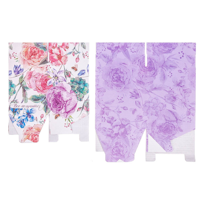 Складные органайзеры для хранения «Всё получится» , 2 шт 8 х 8 х 10 см, 10 х 10 х 12 см