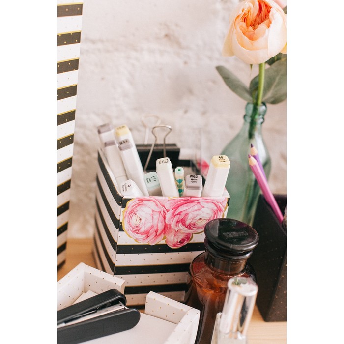 Складные органайзеры для хранения «Мечтай» , 2 шт 8 х 8х 10 см, 10 х 10 х 12 см