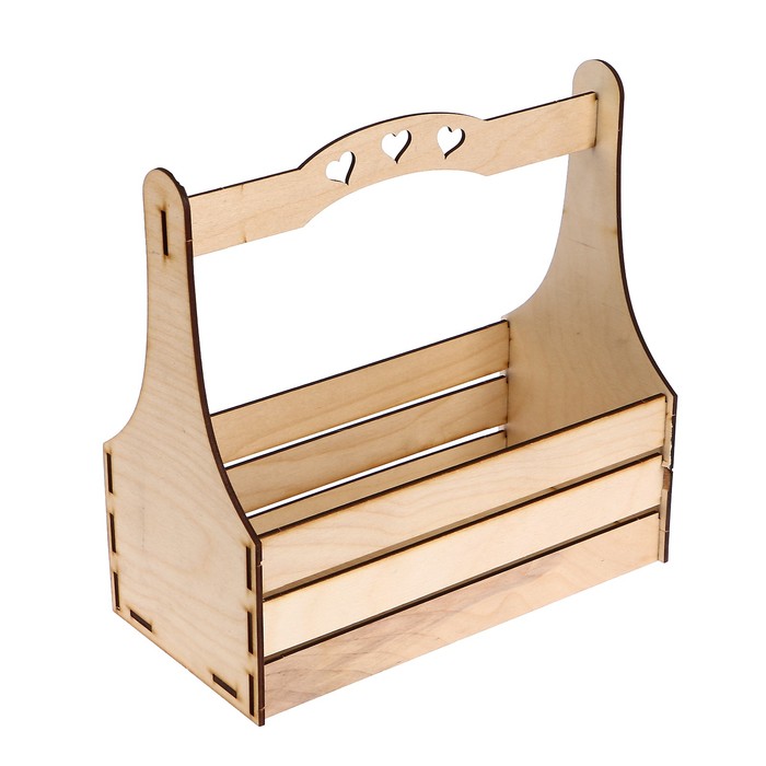 Ящик для декора (10 деталей) "Лукошко" 23х13х24 см