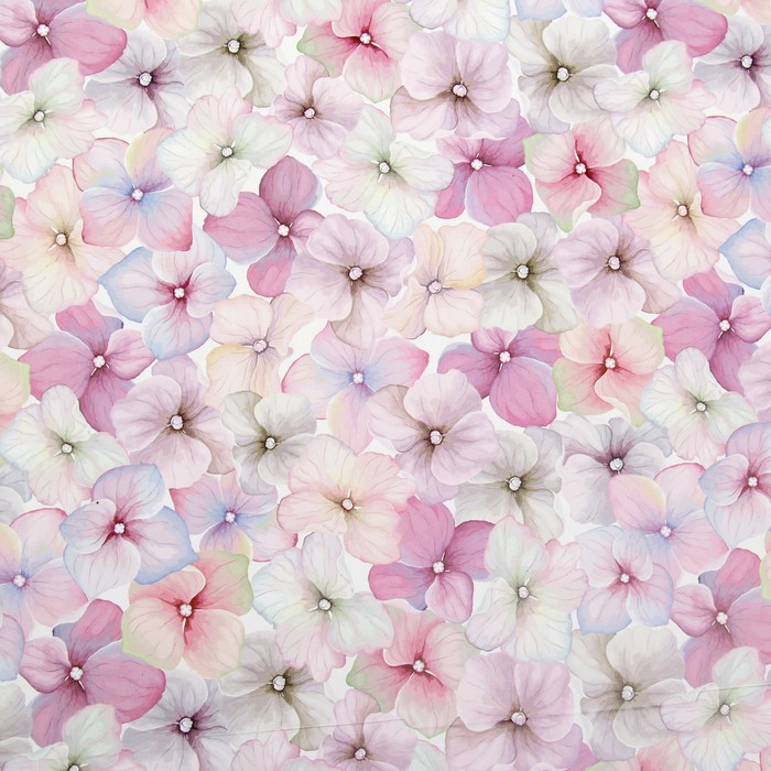 Коробочка для печенья, гортензия, 21 х 21 х 3 см