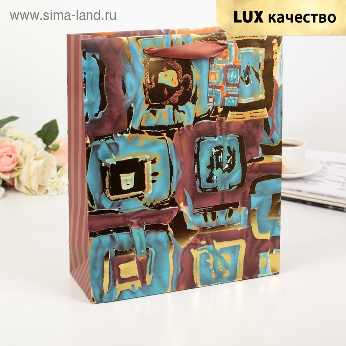Пакет ламинированный Фантазия, люкс, 18 х 24 х 8 см