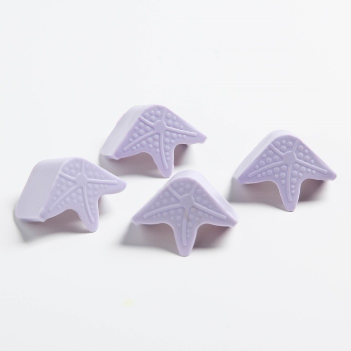 Накладки на углы, набор 4 шт., цвет сиреневый