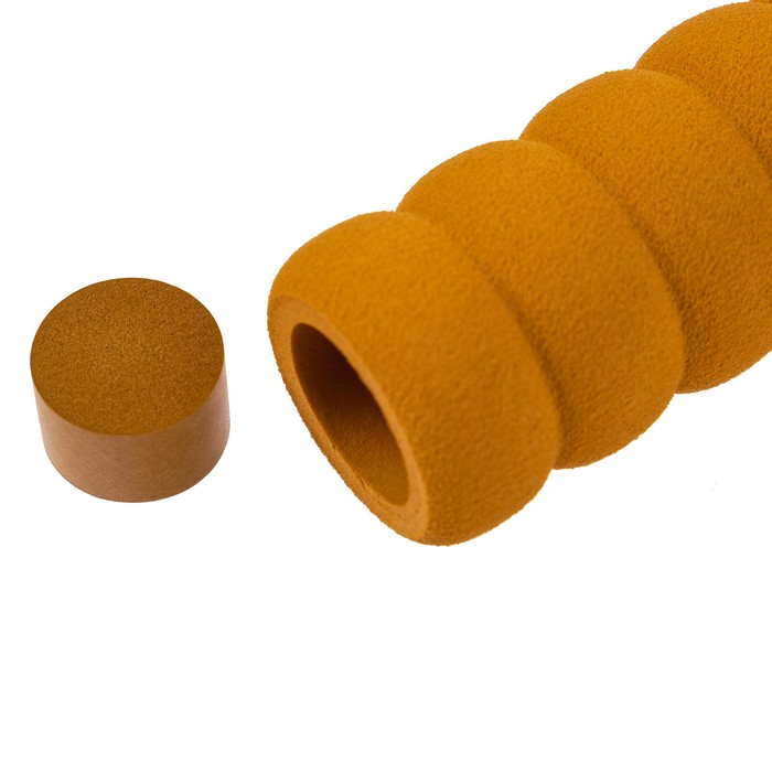 Накладка на дверную ручку мягкая, цвет коричневый