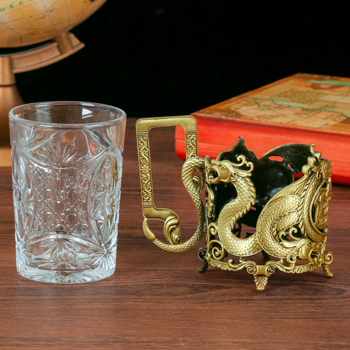 Подстаканник со стаканом "Настоящий Мужчина"