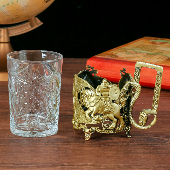 Подстаканник со стаканом "Настоящий Мужчина"