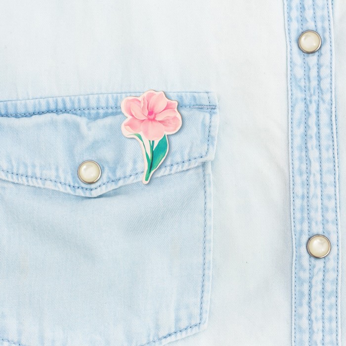 Набор "Самой нежной": термостакан 550 мл, значок