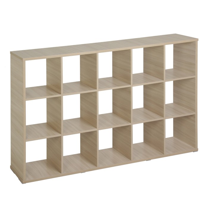 Стеллаж Стильный 1760х300х1080, Ясень шимо светлый