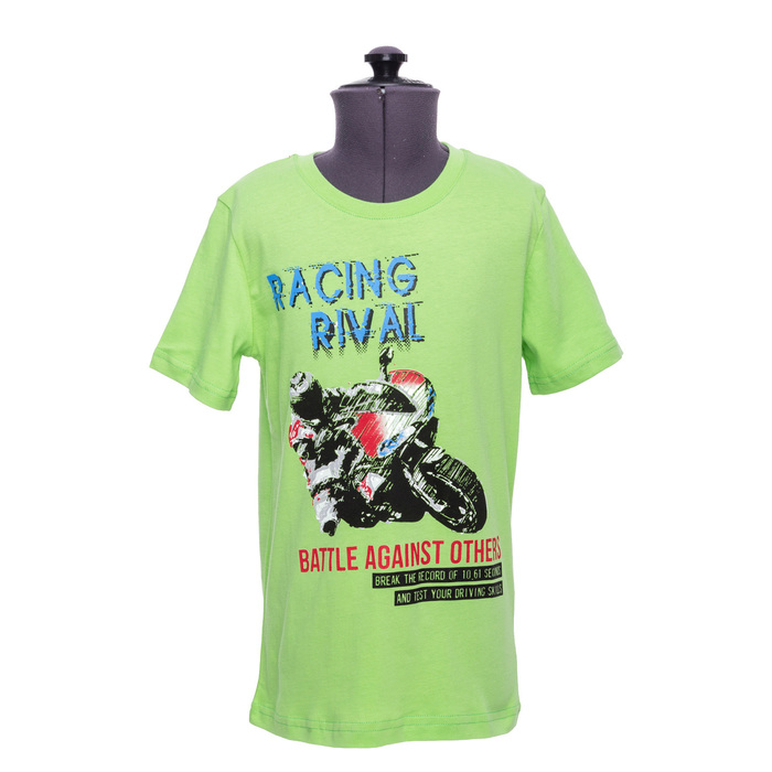 Футболка для мальчика, рост 128 см, цвет зелёный DS0092/15