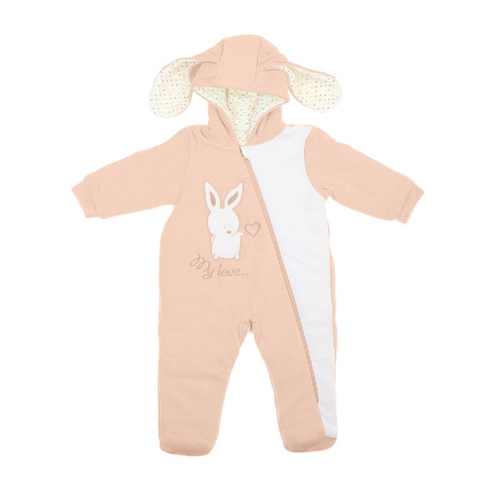 Комбинезон "Банни" детский, рост 74 см, цвет розовый Е0006